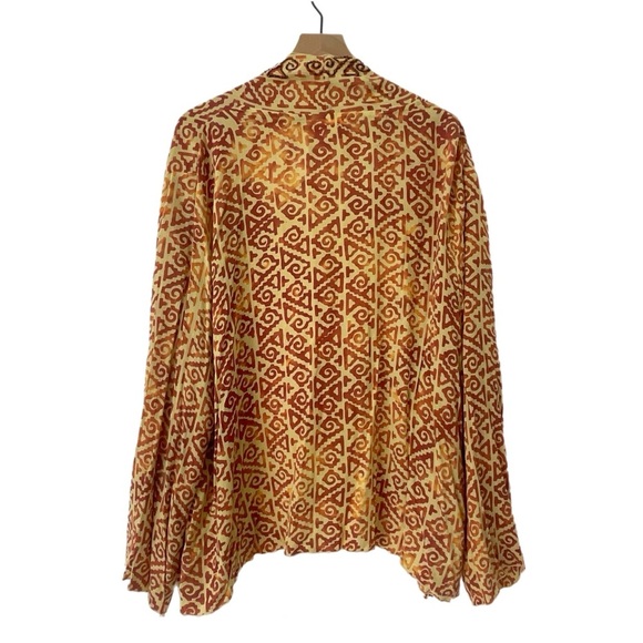 Soft Surroundings 2X Beaded Kimono Cardigan Boho Hippie Festival Beachy Topper - Picture 7 of 16